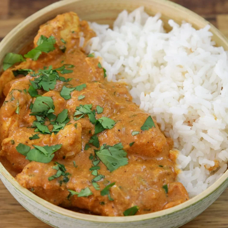 Butter Chicken with Jeera Rice