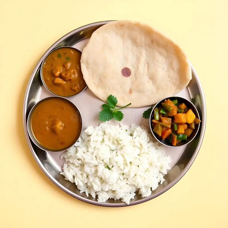 Normal Thali (Usna Rice)