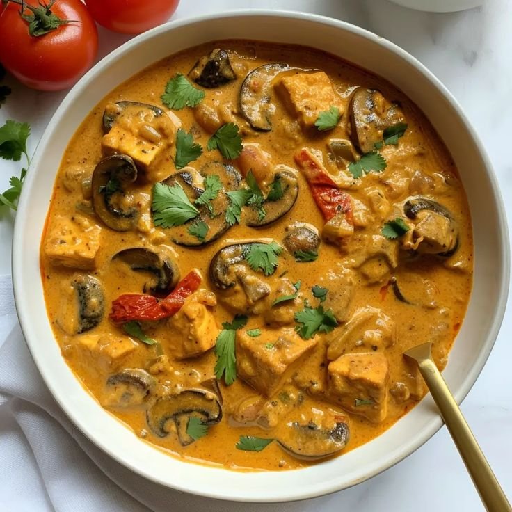 Mushroom Matar Masala