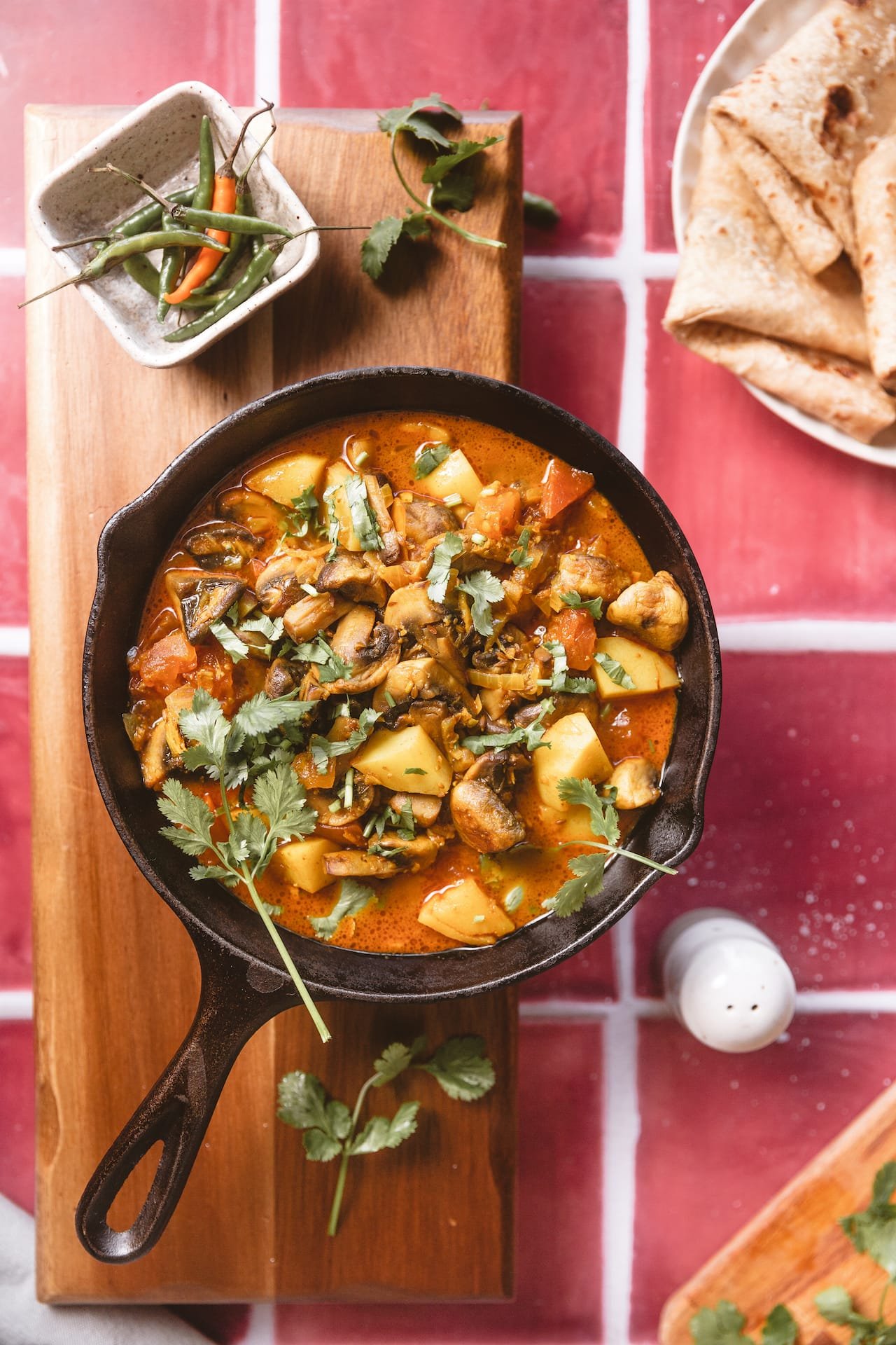 Mushroom Aloo Masala
