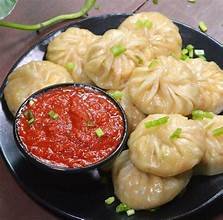 Paneer Corn Momos Steam